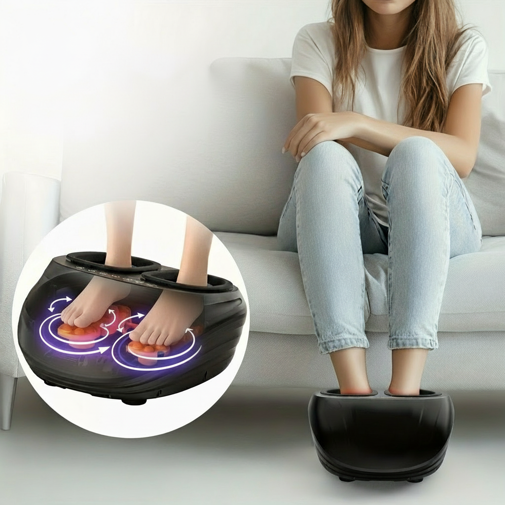 Masseur de Pieds Shiatsu Chauffant - Soulagement Profond et Relaxation