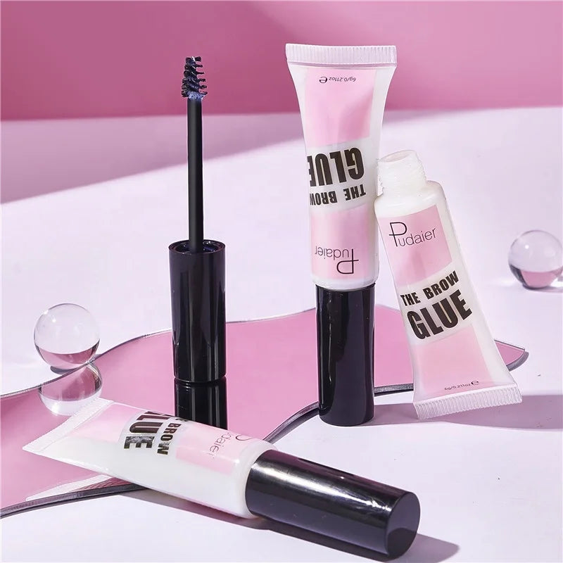 Wholesale Private Label Quick Dry Brow Gel Long Lasting Waterproof Vegan Eyebrow Gel Brow Styling Eyebrow Strong Hold Brow Glue