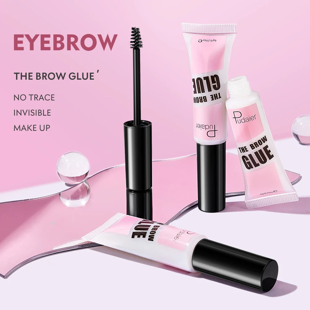 Wholesale Private Label Quick Dry Brow Gel Long Lasting Waterproof Vegan Eyebrow Gel Brow Styling Eyebrow Strong Hold Brow Glue