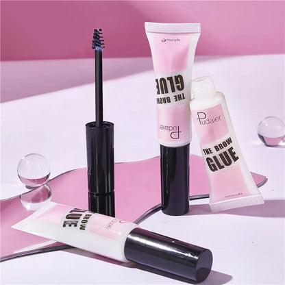 Wholesale Private Label Quick Dry Brow Gel Long Lasting Waterproof Vegan Eyebrow Gel Brow Styling Eyebrow Strong Hold Brow Glue
